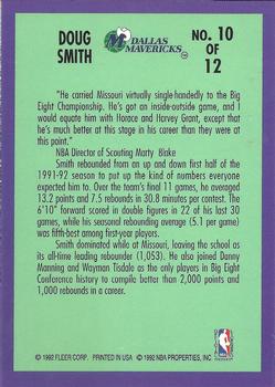1992-93 Fleer - Rookie Sensations #10 Doug Smith Back