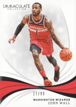 2018-19 Panini Immaculate Collection #2 John Wall Front