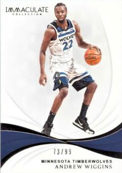 2018-19 Panini Immaculate Collection #42 Andrew Wiggins Front