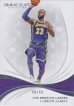 2018-19 Panini Immaculate Collection #55 LeBron James Front