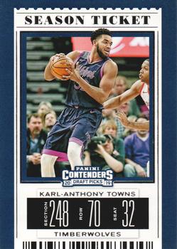 2019 Panini Contenders Draft Picks #25 Karl-Anthony Towns Front