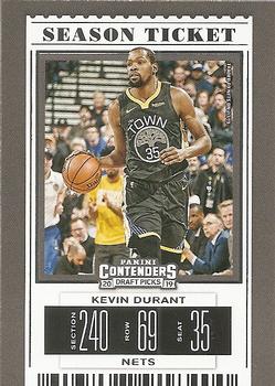 2019 Panini Contenders Draft Picks #28 Kevin Durant Front