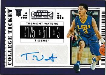 2019 Panini Contenders Draft Picks #126 Tremont Waters Front