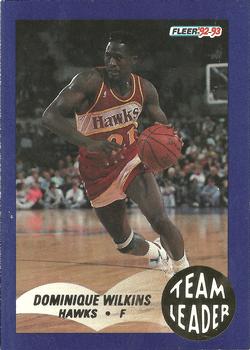 1992-93 Fleer - Team Leaders #1 Dominique Wilkins Front