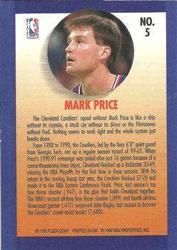 1992-93 Fleer - Team Leaders #5 Mark Price Back