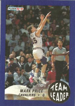 1992-93 Fleer - Team Leaders #5 Mark Price Front