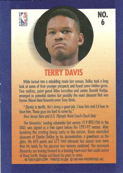 1992-93 Fleer - Team Leaders #6 Terry Davis Back