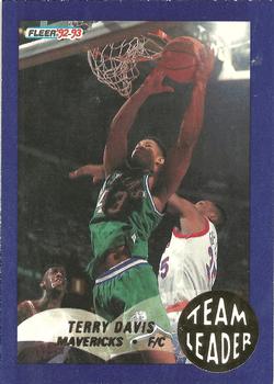 1992-93 Fleer - Team Leaders #6 Terry Davis Front