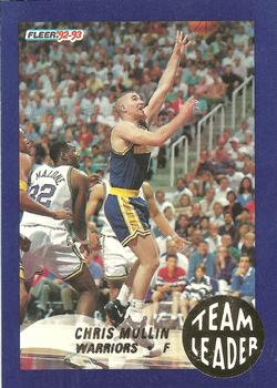 1992-93 Fleer - Team Leaders #9 Chris Mullin Front