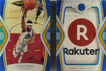 2018-19 Panini Opulence - NBA Finals Booklet Sponsor Logo #15 JaVale McGee Front