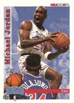 1992-93 Hoops #298 Michael Jordan Front