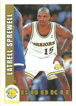 1992-93 Hoops #389 Latrell Sprewell Front