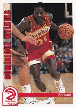 1992-93 Hoops #8 Dominique Wilkins Front
