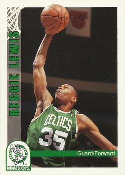 1992-93 Hoops #15 Reggie Lewis Front