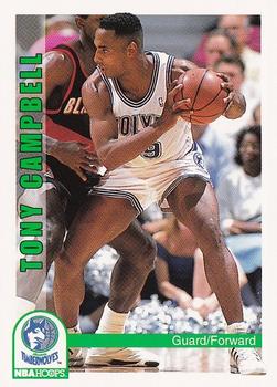 1992-93 Hoops #136 Tony Campbell Front