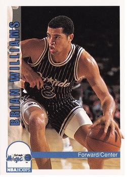 1992-93 Hoops #168 Brian Williams Front