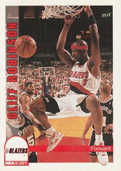 1992-93 Hoops #194 Cliff Robinson Front