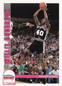 1992-93 Hoops #204 Willie Anderson Front