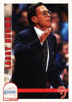1992-93 Hoops #250 Larry Brown Front