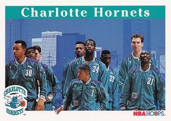 1992-93 Hoops #268 Charlotte Hornets Front