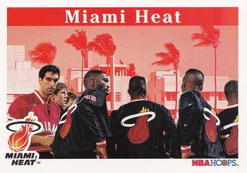 1992-93 Hoops #279 Miami Heat Front
