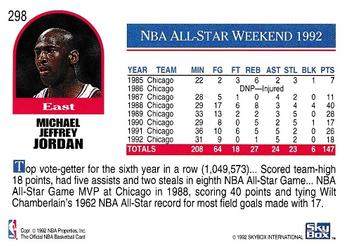 1992-93 Hoops #298 Michael Jordan Back