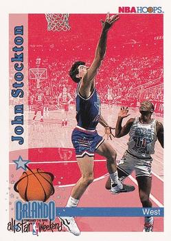 1992-93 Hoops #316 John Stockton Front