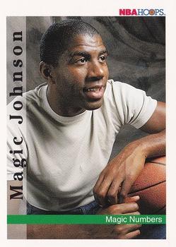 1992-93 Hoops #331 Magic Johnson Front