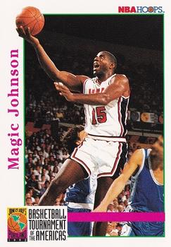 1992-93 Hoops #340 Magic Johnson Front