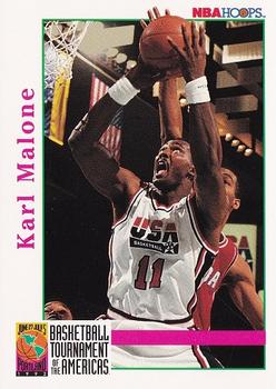 1992-93 Hoops #343 Karl Malone Front