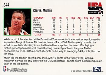 1992-93 Hoops #344 Chris Mullin Back