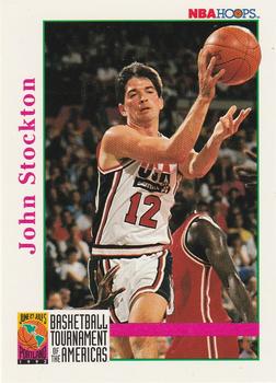 1992-93 Hoops #347 John Stockton Front