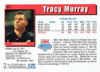 1992-93 Hoops #457 Tracy Murray Back