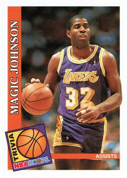 1992-93 Hoops #482 Magic Johnson Front
