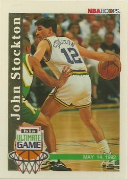 1992-93 Hoops #SU1 John Stockton Front