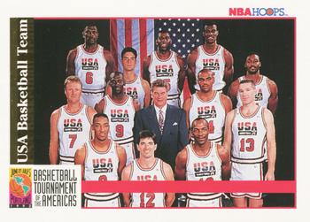 1992-93 Hoops #NNO USA Basketball Team Front