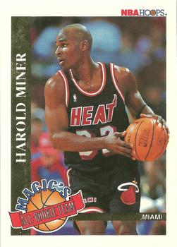 1992-93 Hoops - Magic's All-Rookie Team #10 Harold Miner Front