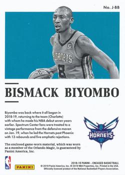 2018-19 Panini Encased - Jerseys #J-BB Bismack Biyombo Back