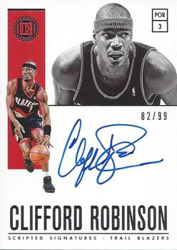 2018-19 Panini Encased - Scripted Signatures #SC-CRB Clifford Robinson Front