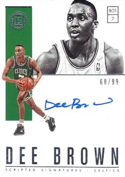 2018-19 Panini Encased - Scripted Signatures #SC-DBR Dee Brown Front