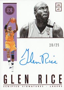 2018-19 Panini Encased - Scripted Signatures Red #SC-GRC Glen Rice Front