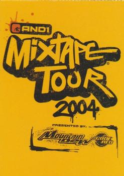 2004 AND1 Mixtape Tour #NNO Header Card Front