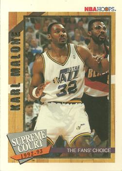 1992-93 Hoops - Supreme Court #SC6 Karl Malone Front