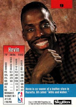 1992-93 SkyBox #9 Kevin Willis Back