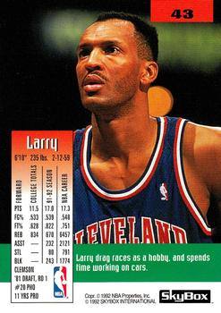 1992-93 SkyBox #43 Larry Nance Back