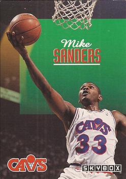 1992-93 SkyBox #45 Mike Sanders Front