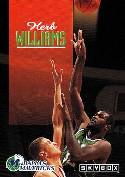 1992-93 SkyBox #56 Herb Williams Front