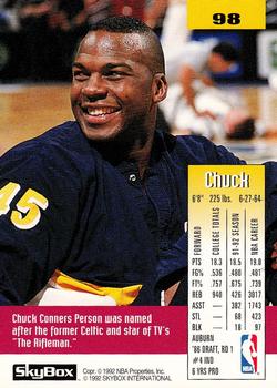 1992-93 SkyBox #98 Chuck Person Back
