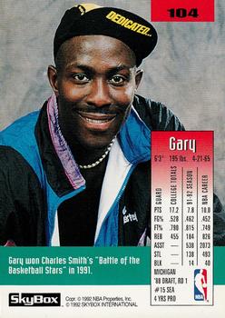 1992-93 SkyBox #104 Gary Grant Back