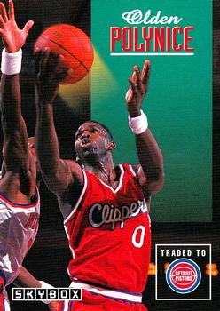 1992-93 SkyBox #109 Olden Polynice Front